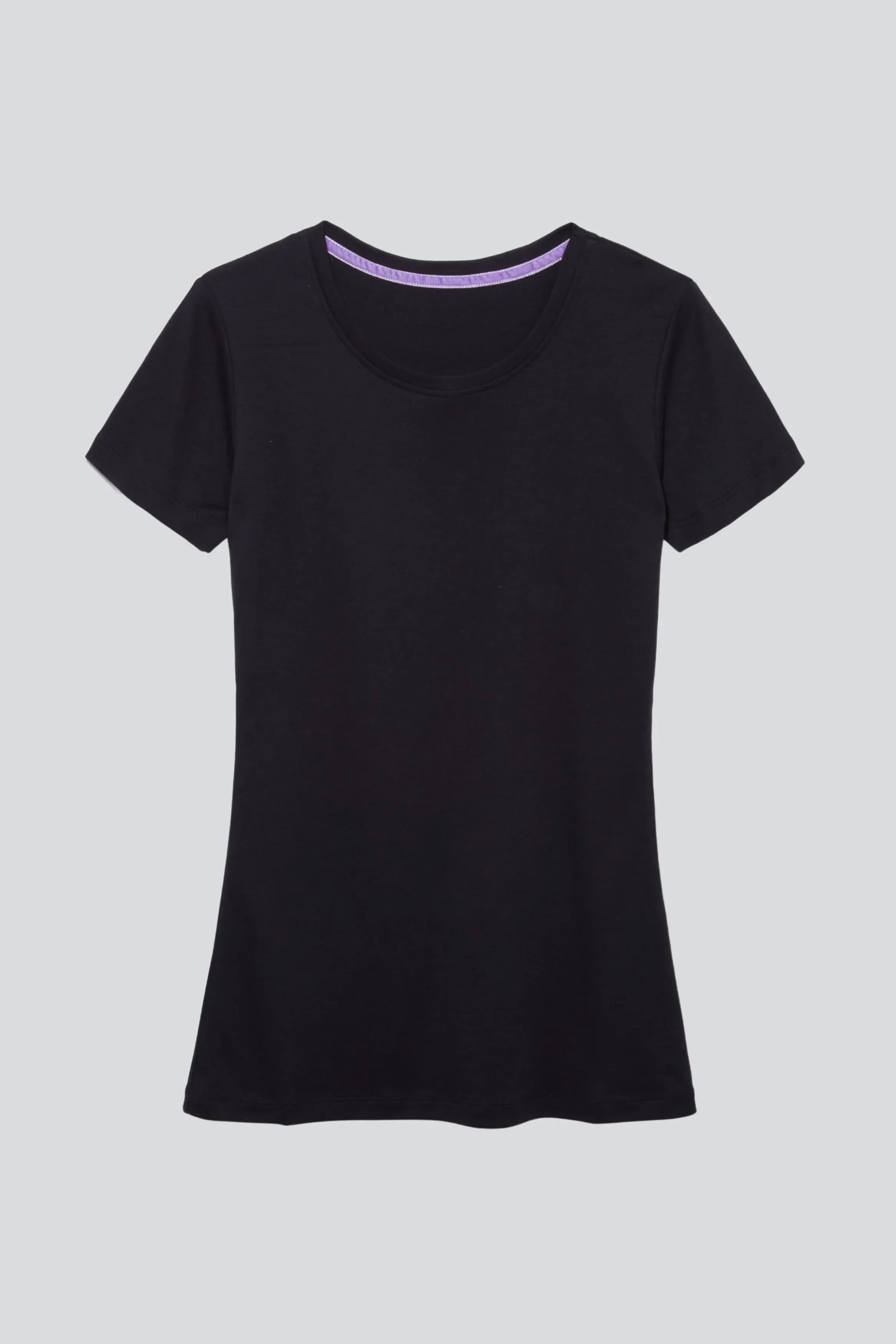 Women's Short Sleeve Crew Neck Cotton Modal Blend T-Shirt