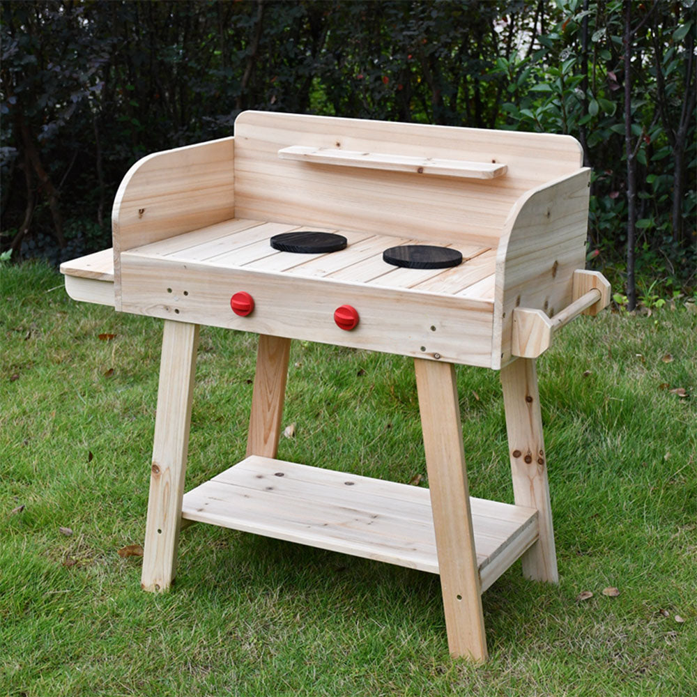 Children’s Outdoor Wooden BBQ Stand