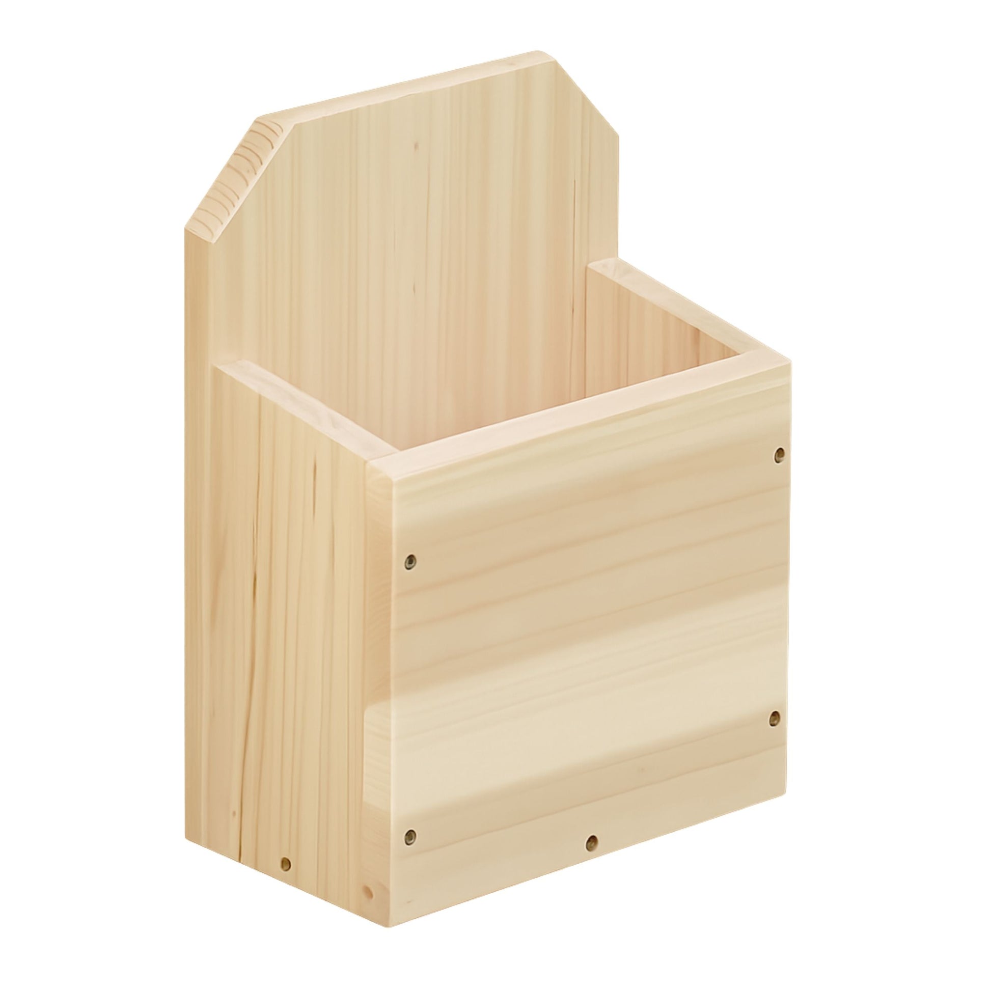 Wooden Playhouse Storage Box Accessory - Cutlery & Role Play Holder