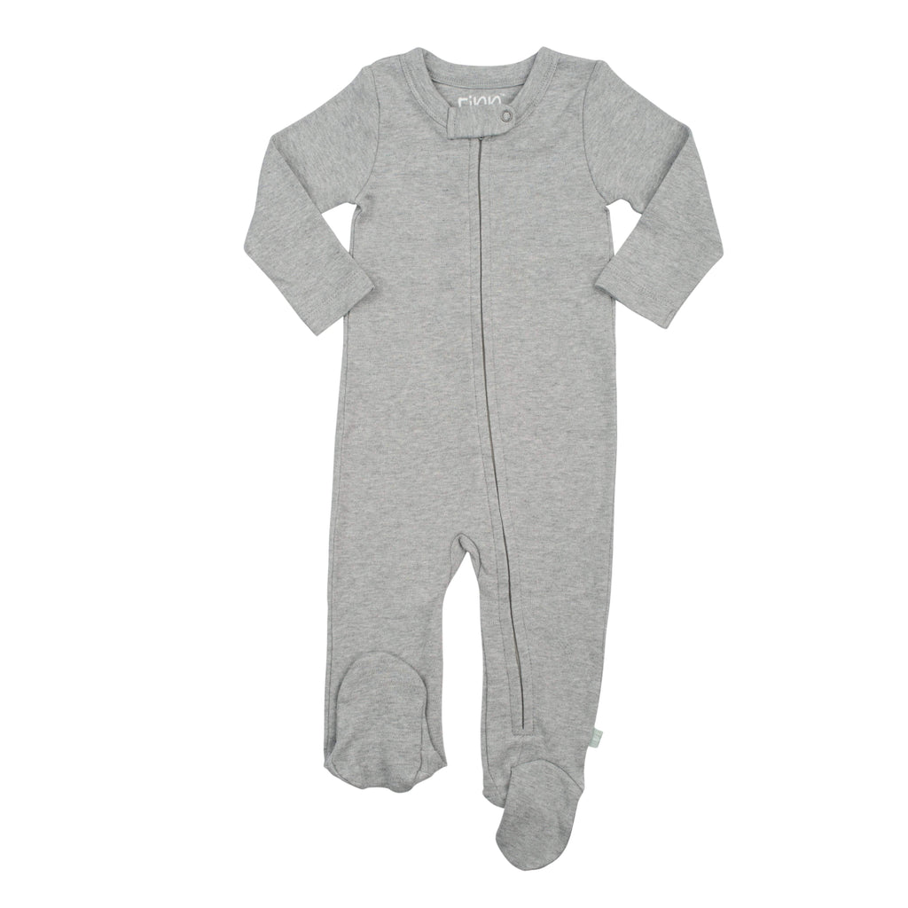 Heather Baby Footie Organic Cotton