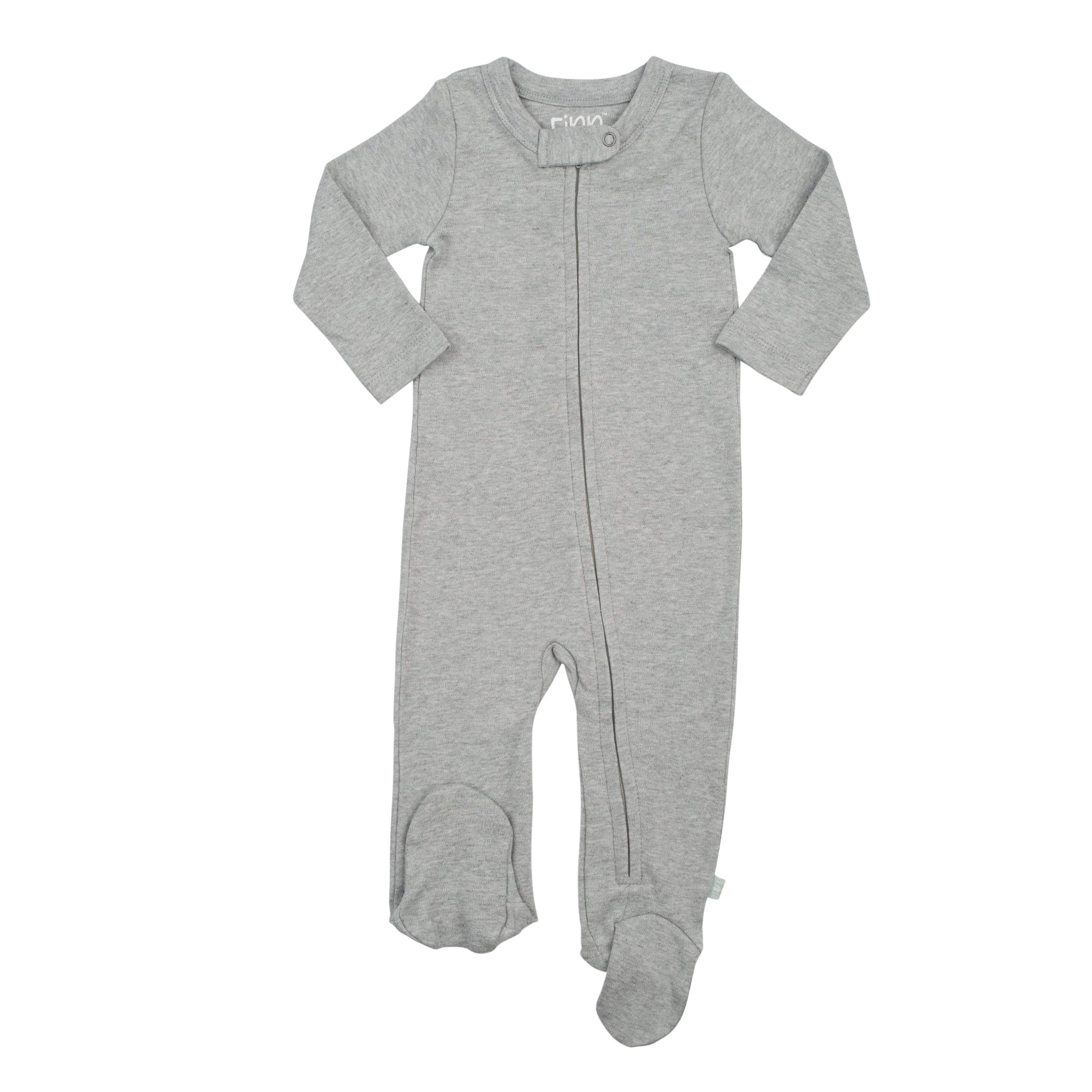 Heather Baby Footie Organic Cotton