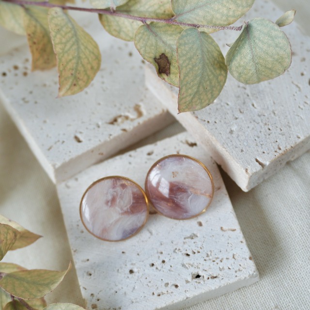 Celestia Large Bezel Stud