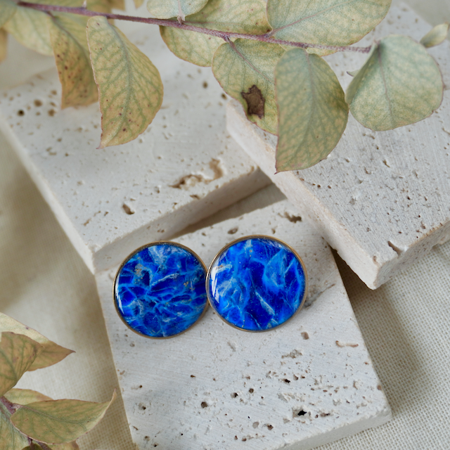 Celestia Large Bezel Stud