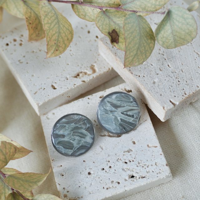 Celestia Large Bezel Stud