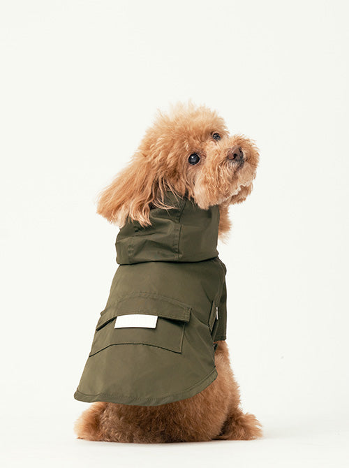 Bowery Raincoat in Green