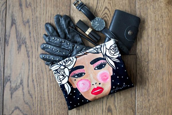 MAKEUP BAG / POUCH YOKO - BLACK