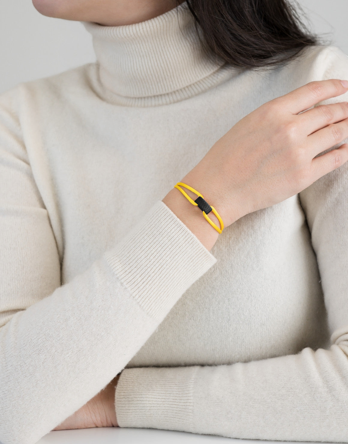 Carbon Regent Cord Bracelet