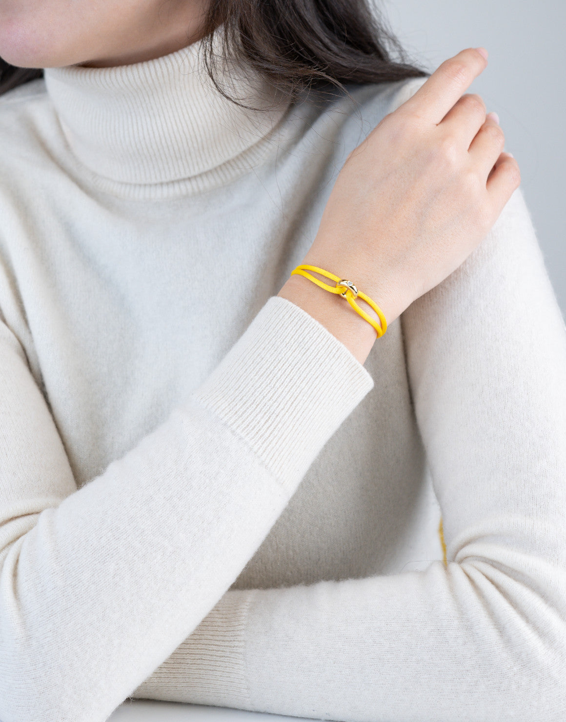 Golden Soho Diamond Cord Bracelet