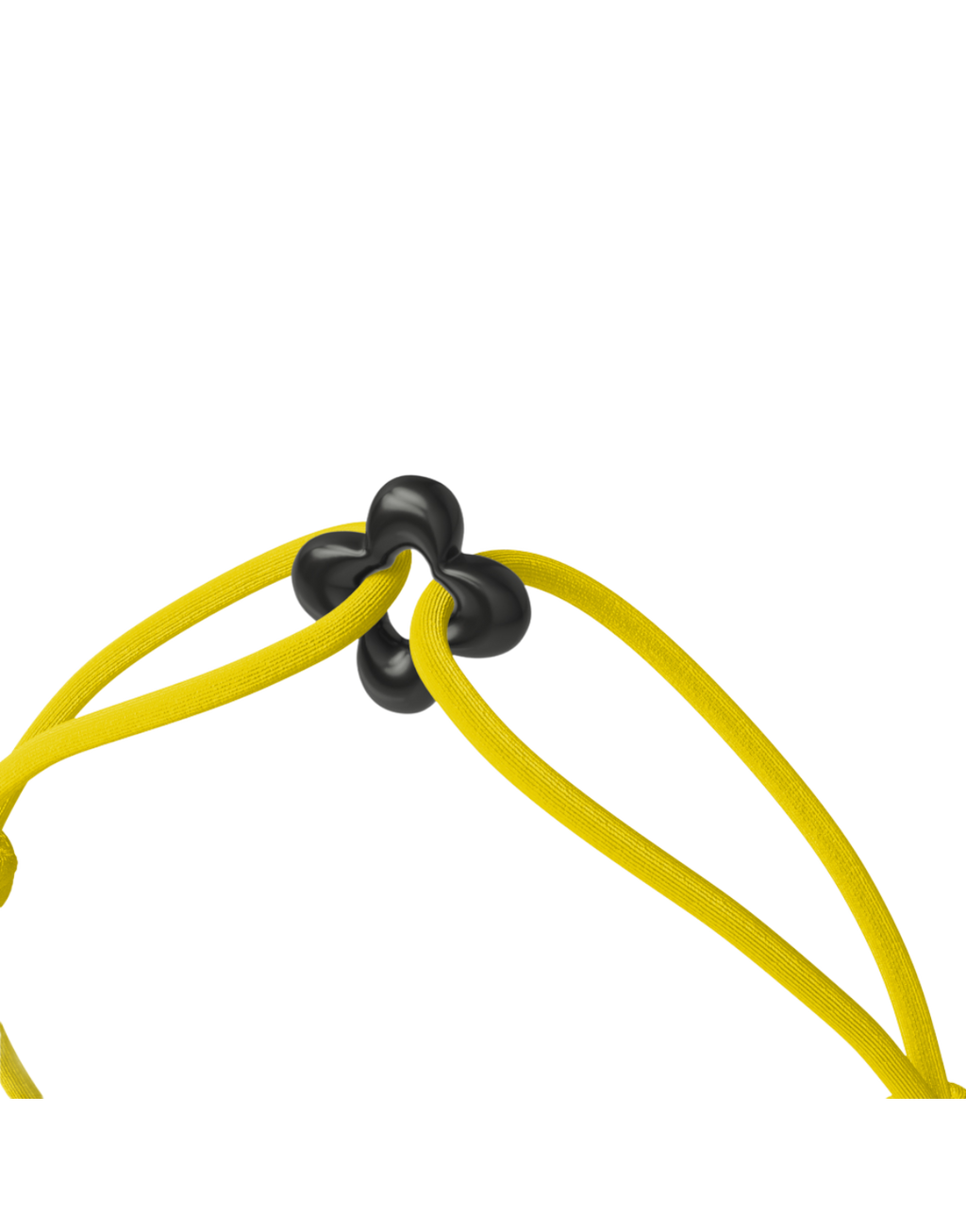 Mini Black Clover Cord Bracelet