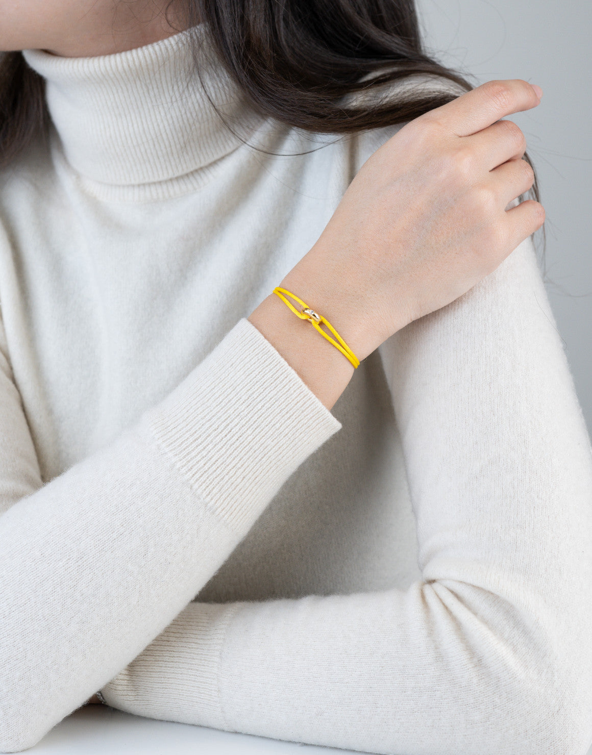 Mini Golden Soho Diamond Cord Bracelet