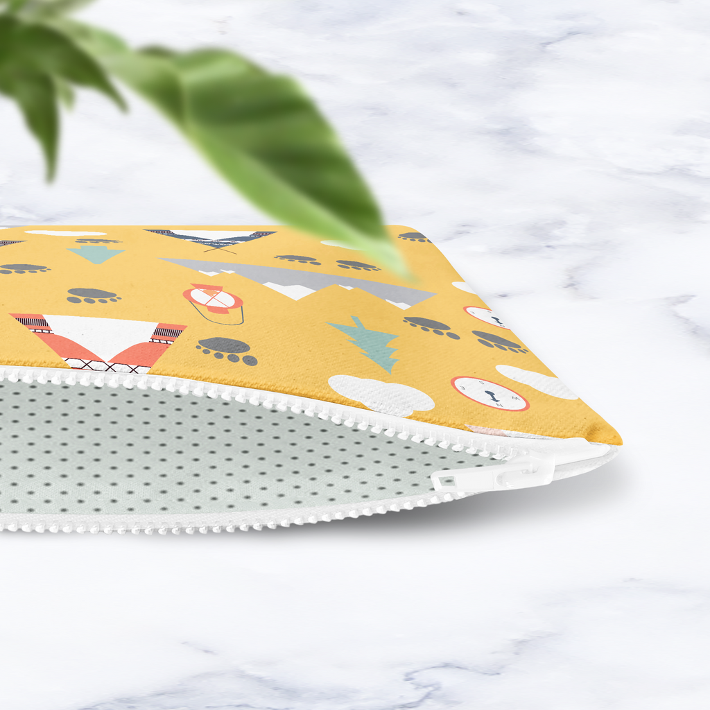 Adventure Camping Makeup Bag - Handmade Cosmetic Pouch