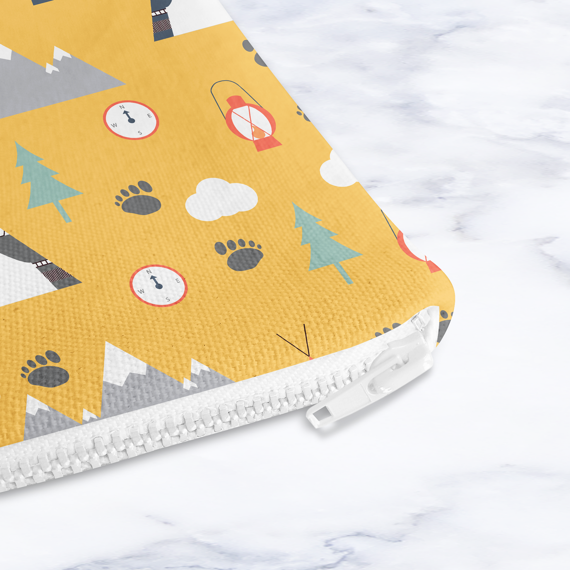 Adventure Camping Makeup Bag - Handmade Cosmetic Pouch