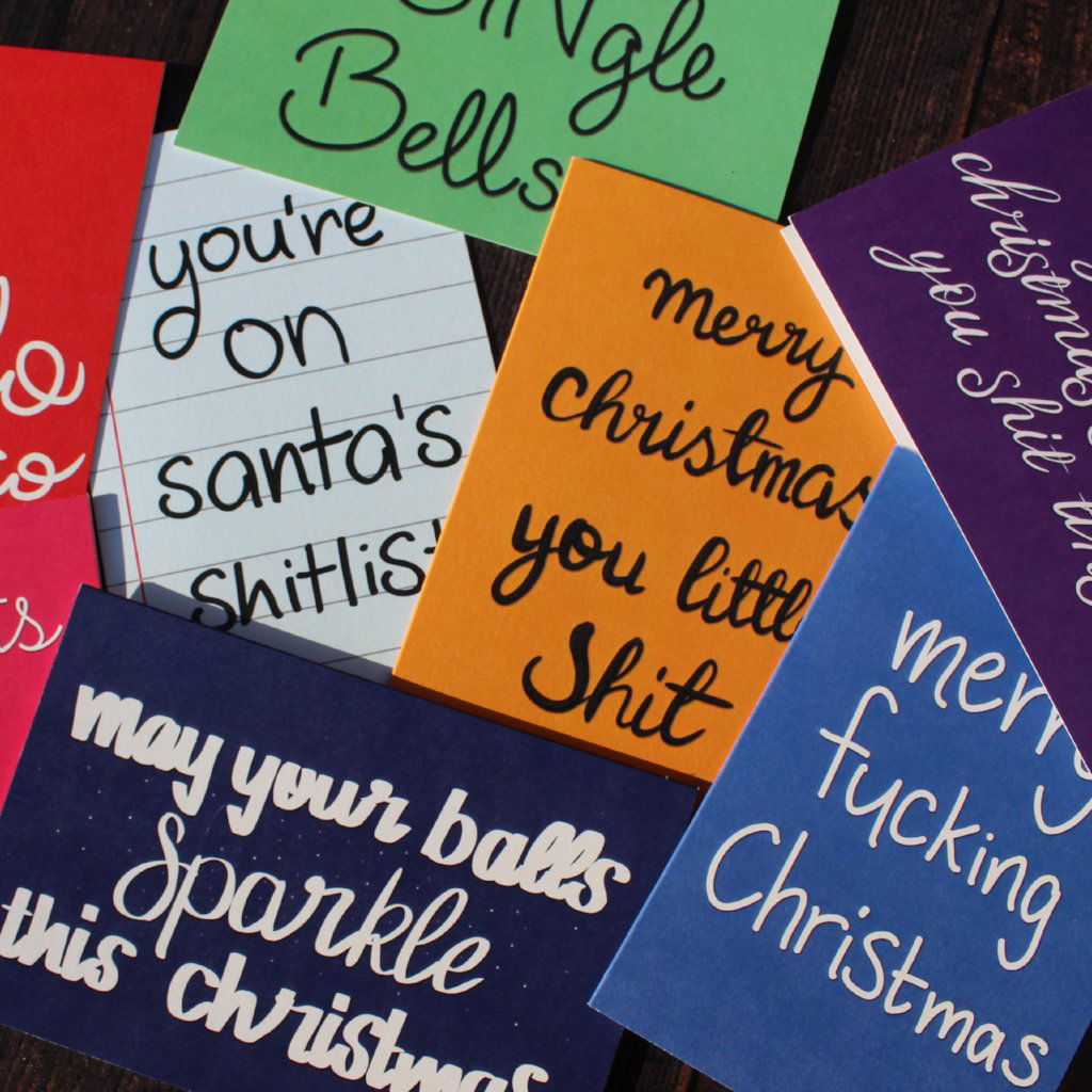 You're on Santa's Shitlist Christmas Card