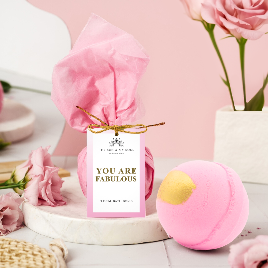 You Are Fabulous Floral Scented Bath Bomb Soak