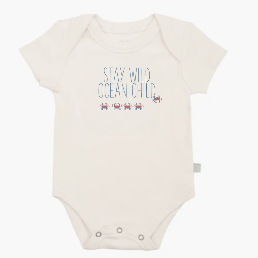 Organic Ocean Child Graphic Bodysuit