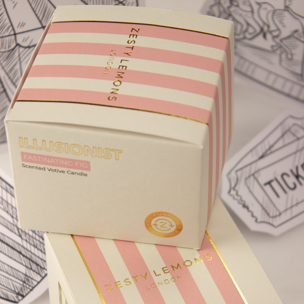 Carnival: Illusionist Pink Votive Candle - Fig & Neroli