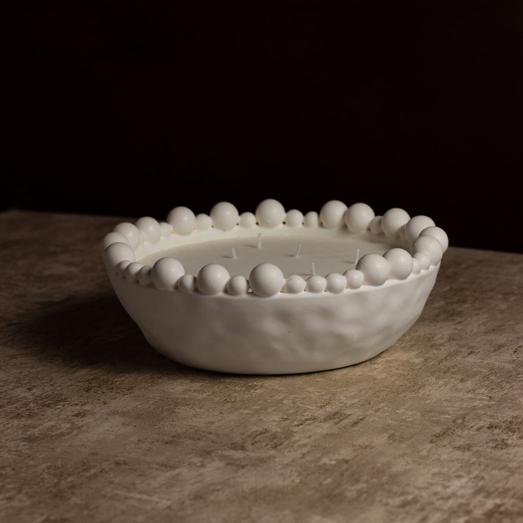 London Collective Statement Beaded Candle - Amber Noir