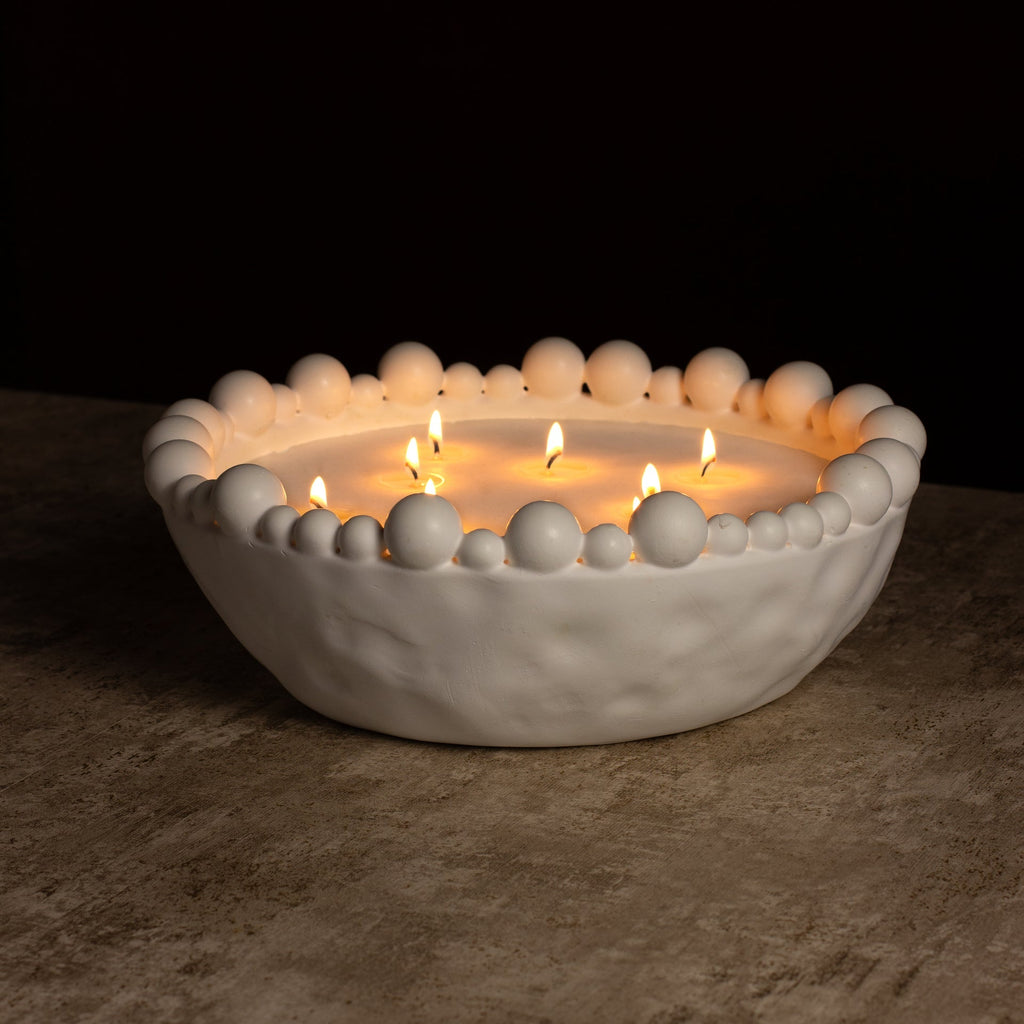 London Collective Statement Beaded Candle - Fig & Neroli