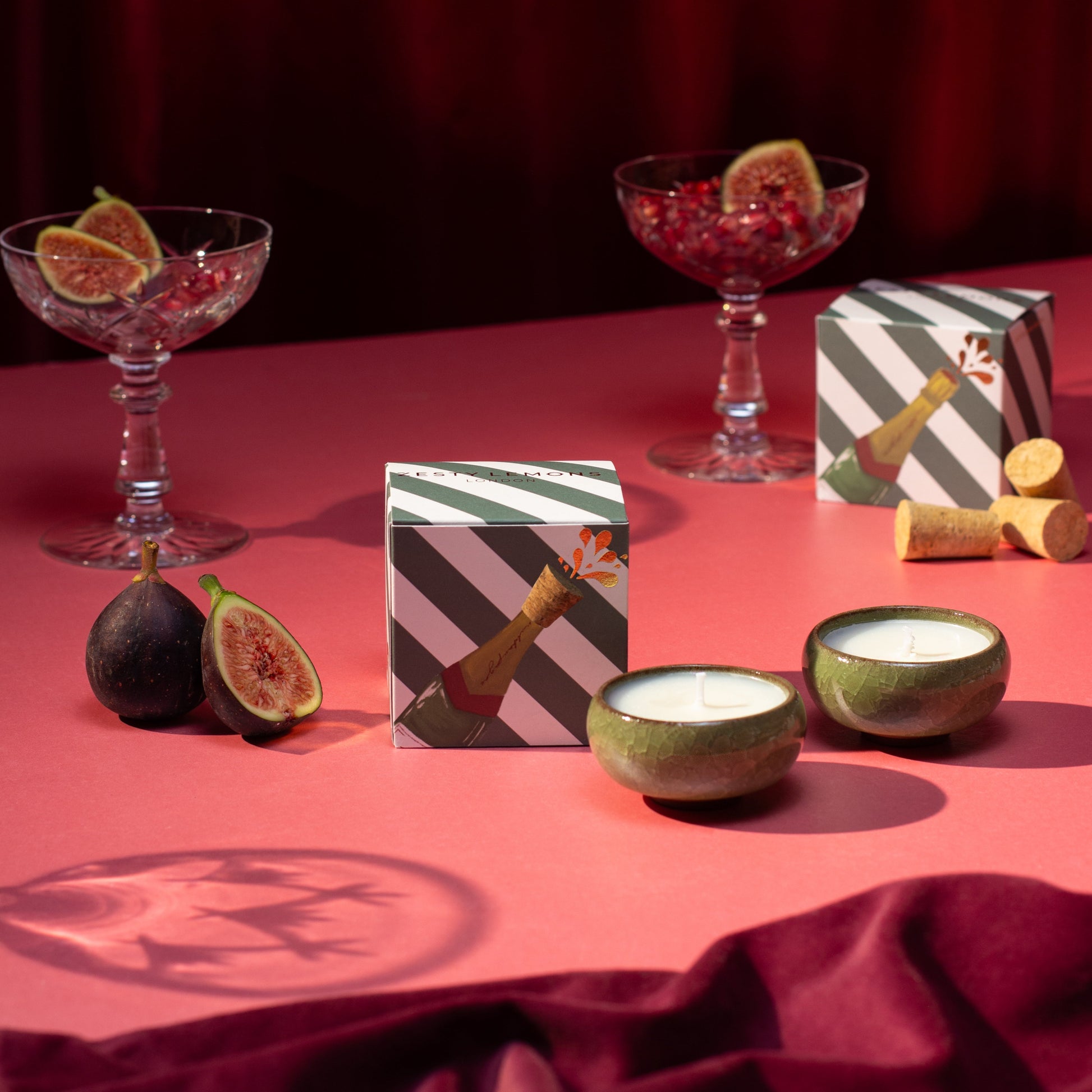 Sparkle Season: Celebrate Tea Lights (Box of 2) - Pink Fizz & Polemo