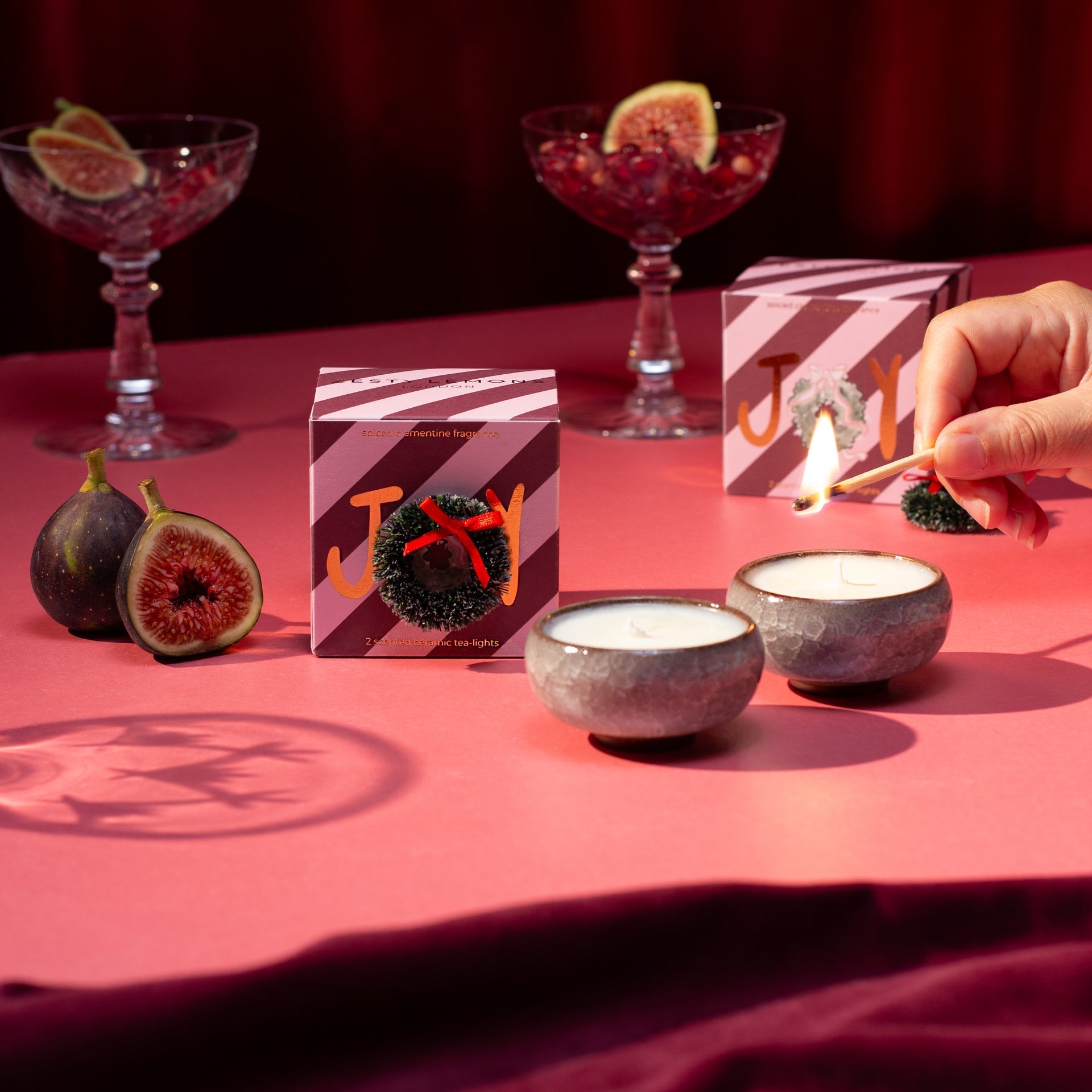 Sparkle Season: Joy Tea Lights (Box of 2) - Spiced Clementine