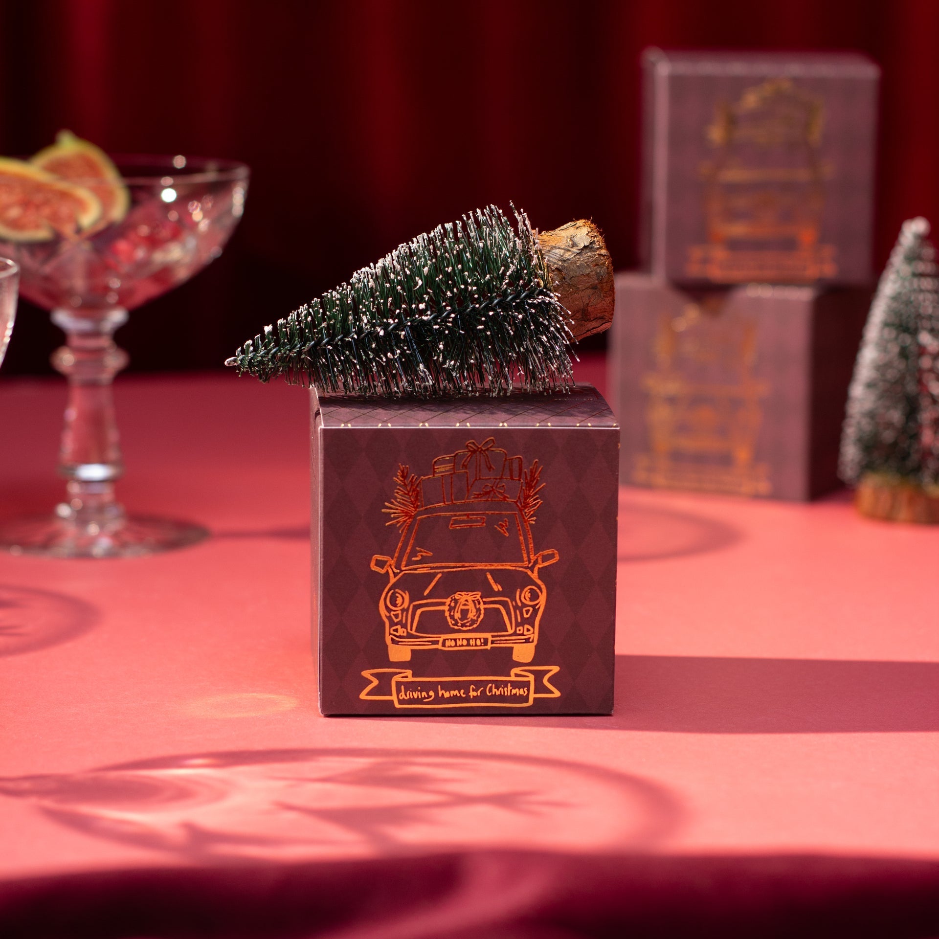 Sparkle Season: Driving Home for Christmas Tea Lights (Box of 2) - Christmas Spruce