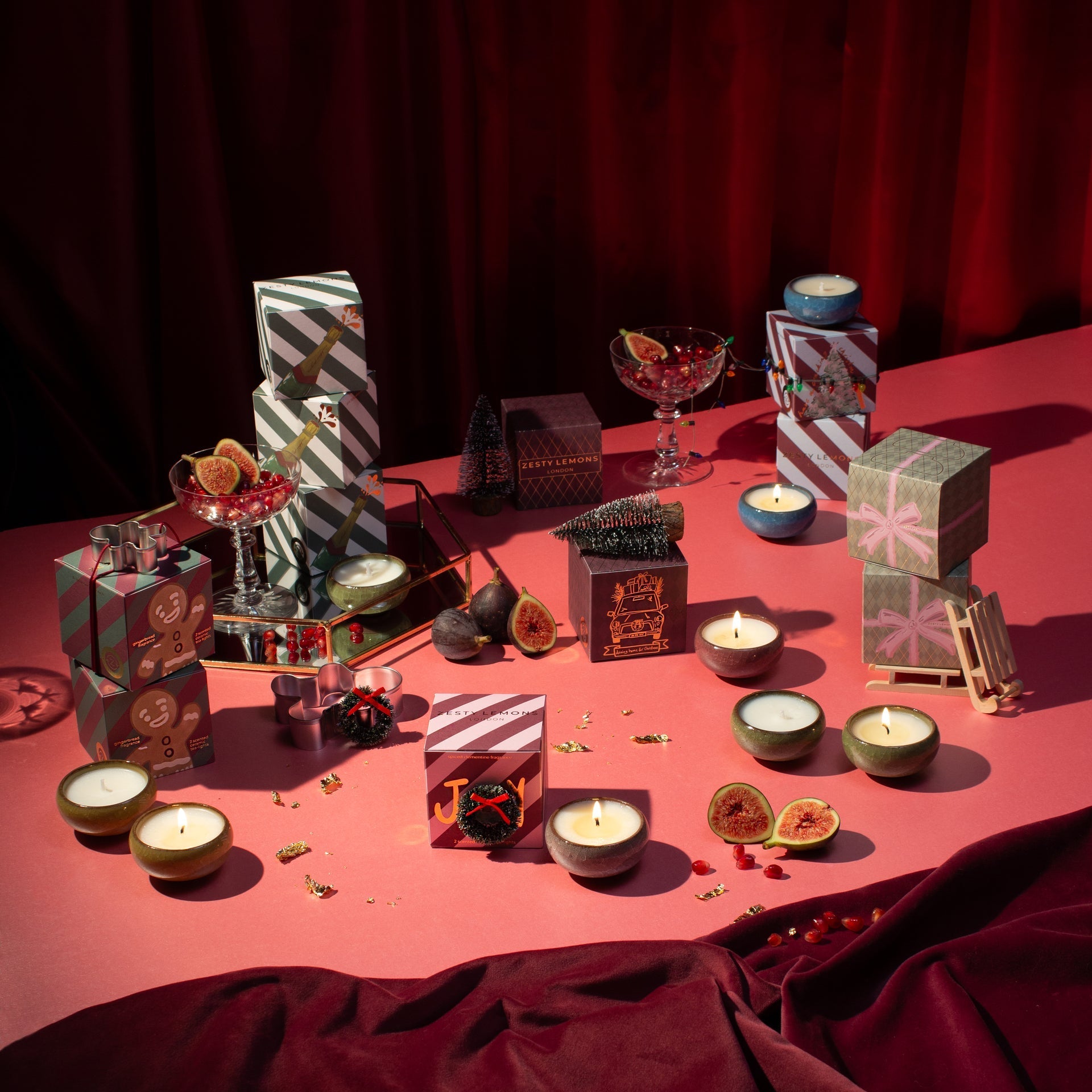 Sparkle Season: Driving Home for Christmas Tea Lights (Box of 2) - Christmas Spruce