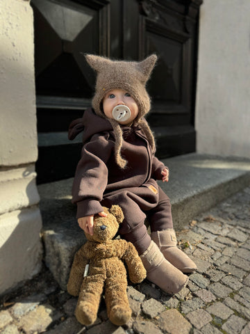 Bear Hood Jumpsuit for Kids – Cozy & Stretchy with Cute Ears by Zezuzulla at www.brixbailey.com