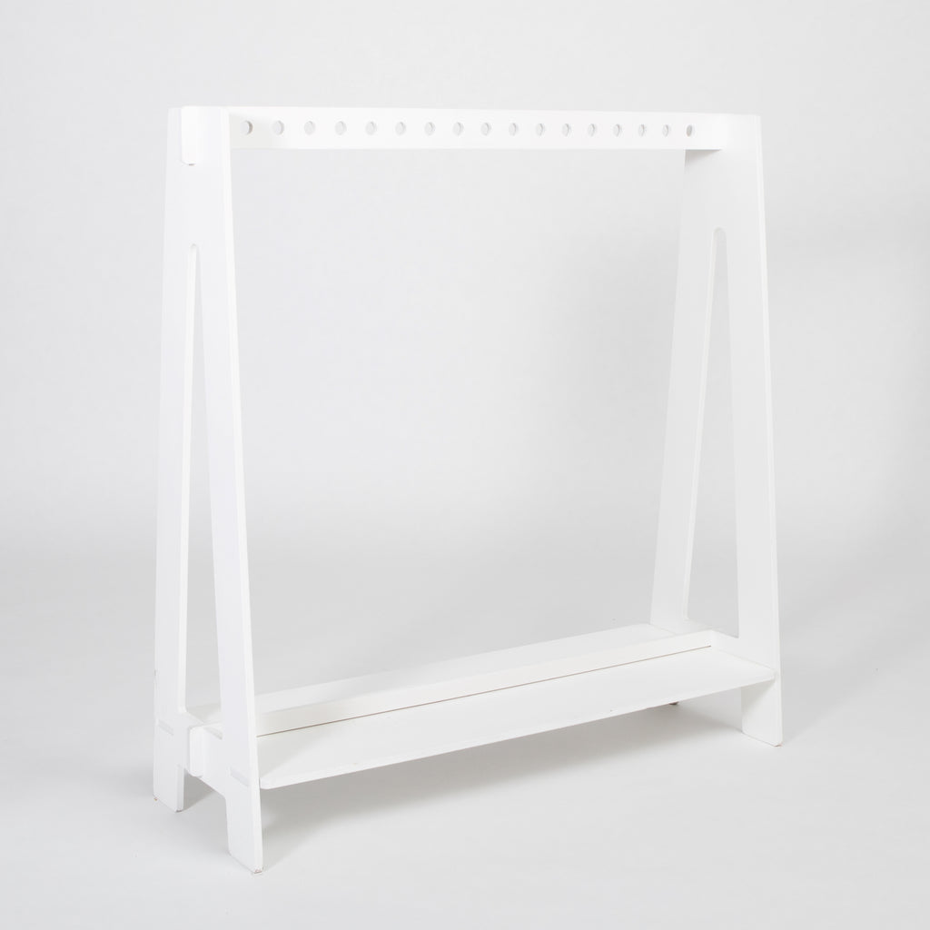 Stylish Toddler Dress Up Rack – Montessori Inspired Organizer by Montessori House Bed at www.brixbailey.com