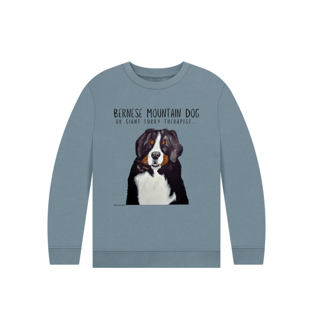 Bernese Mountain Dog Child's Sweatshirt – The Ultimate Giant Furry Therapist!