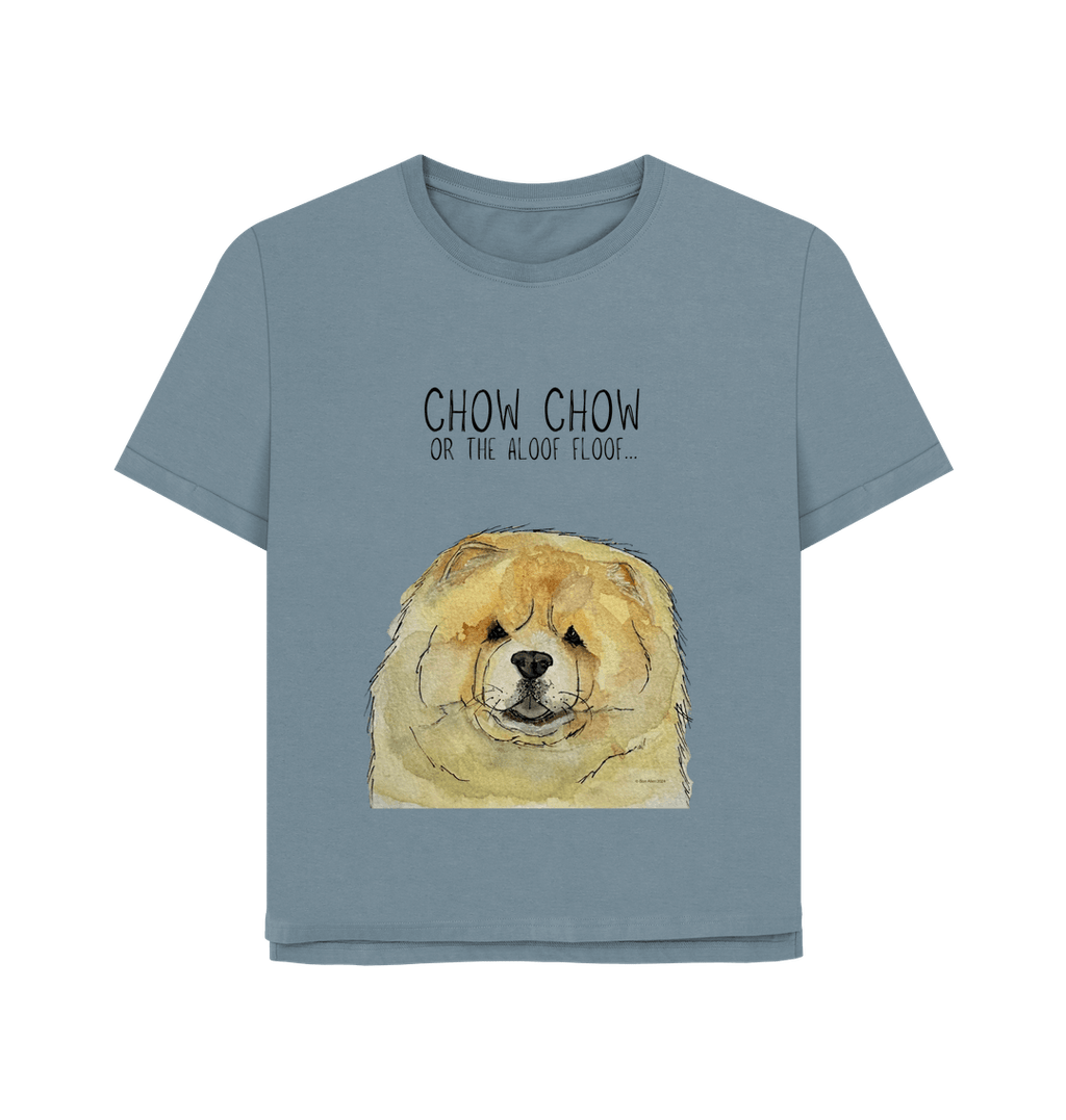 Chow Down in Style: Fawn Chow Chow Relaxed Fit T-Shirt