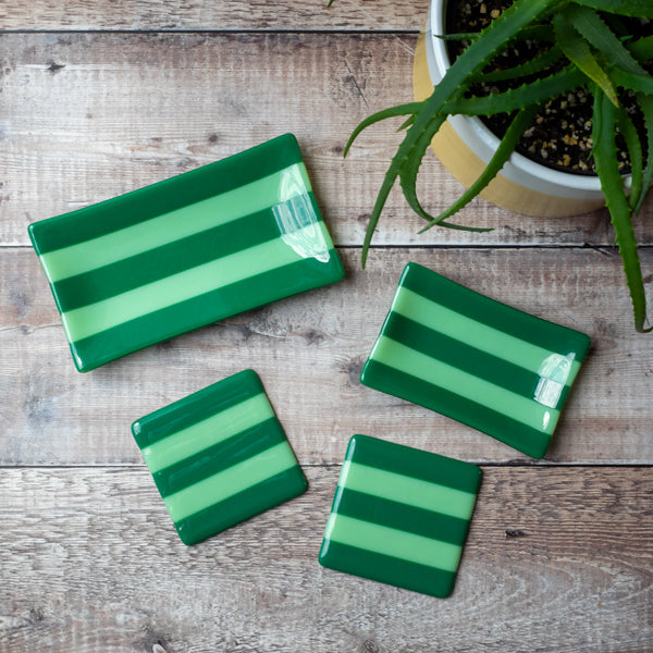 10cm Striped Dual Coloured Coaster - Bullseye Collection