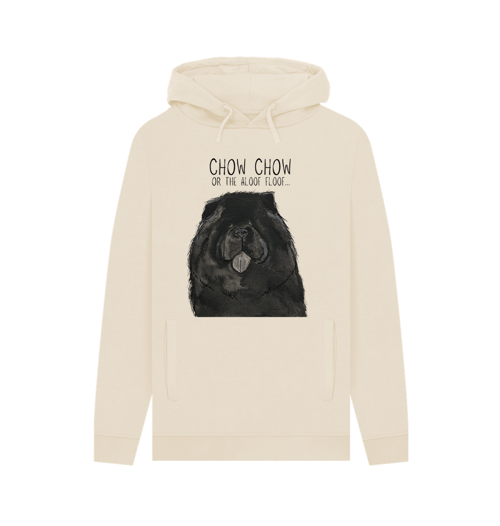 Black Chow Chow 'The Aloof Floof' Men's Hoodie – Stylish and Cozy
