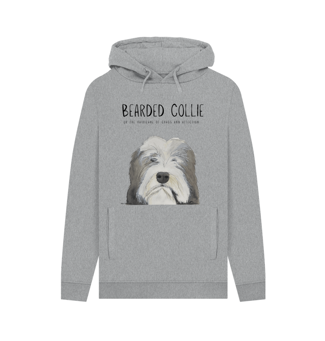 Unleash the Hairicane: Bearded Collie Men’s Hoodie