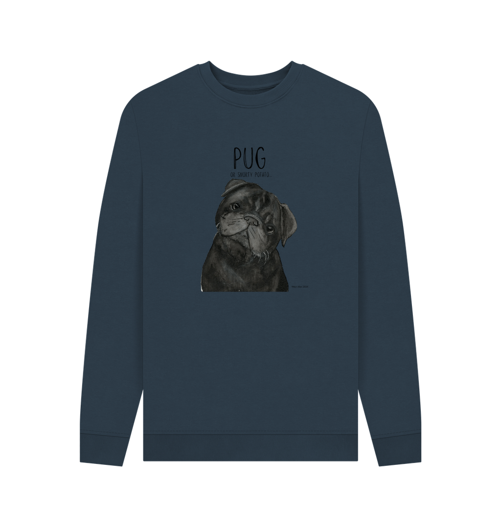 Snorty Potato Men's Crewneck – Cozy, Just Like Your Pug!