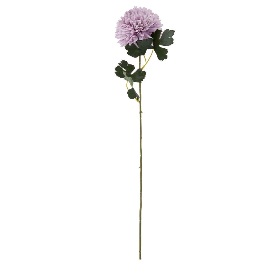 Lifelike artificial lavender chrysanthemum with layered petals, 54cm tall, perfect for maintenance-free floral arrangements. by Sostter at brixbailey.com