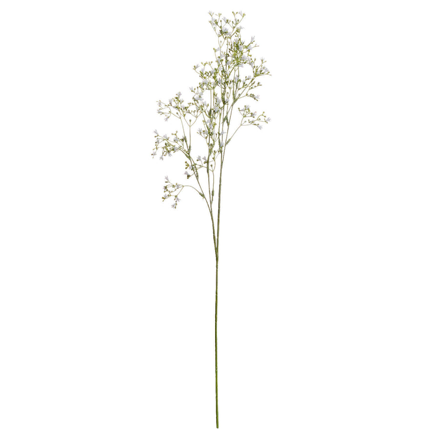 White wildflower spray with realistic botanical details, perfect for elegant floral arrangements in modern or traditional interiors. by Sostter at brixbailey.com