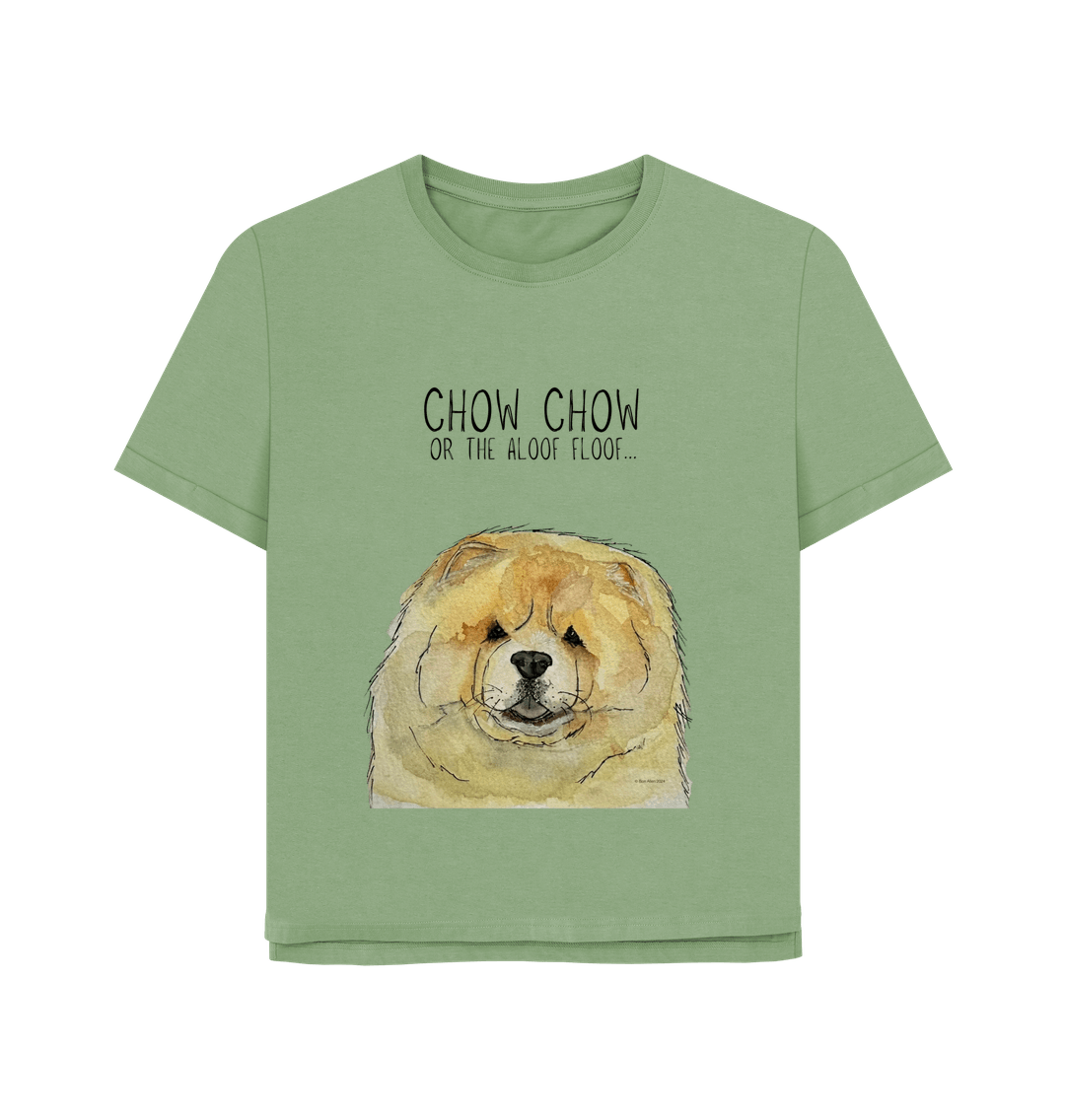 Chow Down in Style: Fawn Chow Chow Relaxed Fit T-Shirt