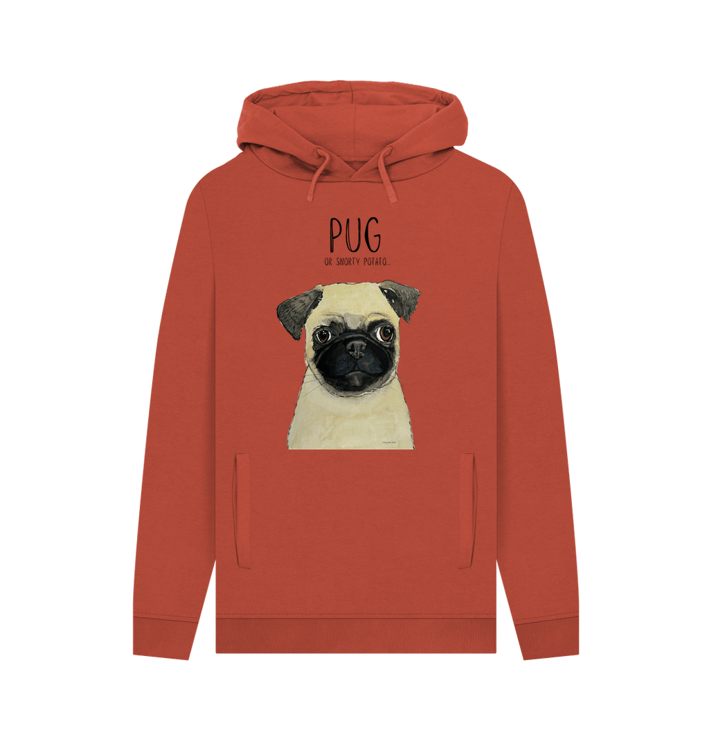 Pug or Snorty Potato? Men's Hoodie – Cozy, Funny, & Pug-tastic!