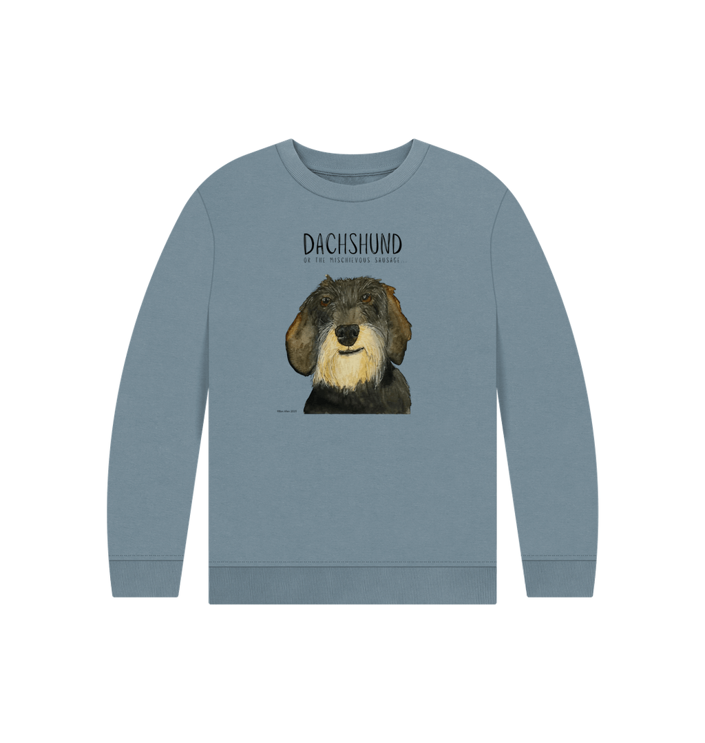 Snuggly Wire Haired Dog Kids' Sweatshirt – Ethically Made Cuteness!