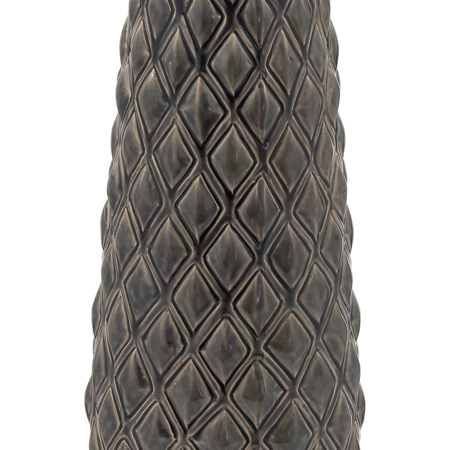 Large Alpine ceramic vase with textured finish, handcrafted in rich colors â€“ Seville Collection decorative statement piece by Sostter at brixbailey.com