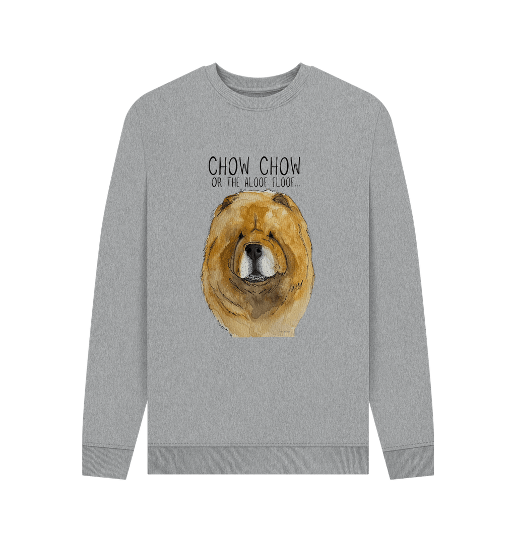 Stay Cozy in Style – Red Chow Chow Men's Crewneck Sweatshirt!