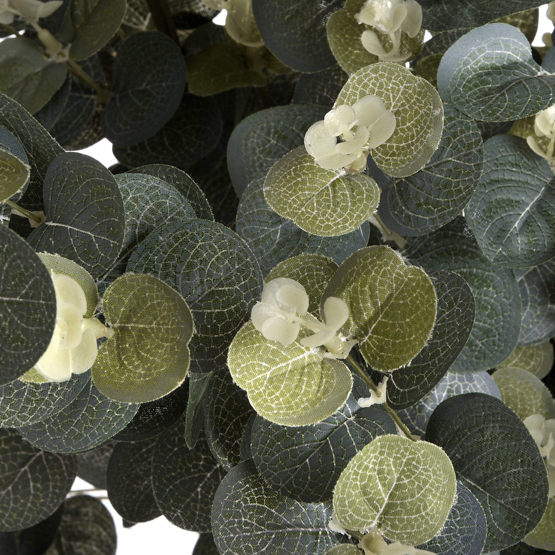 Lifelike 70cm artificial eucalyptus spray with silver-green leaves, perfect for modern or rustic home decor. by Sostter at brixbailey.com