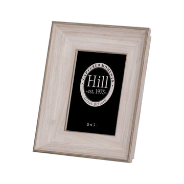 White washed rustic wood photo frame, handcrafted for 5x7 pictures, distressed finish, neutral home decor by Sostter at brixbailey.com