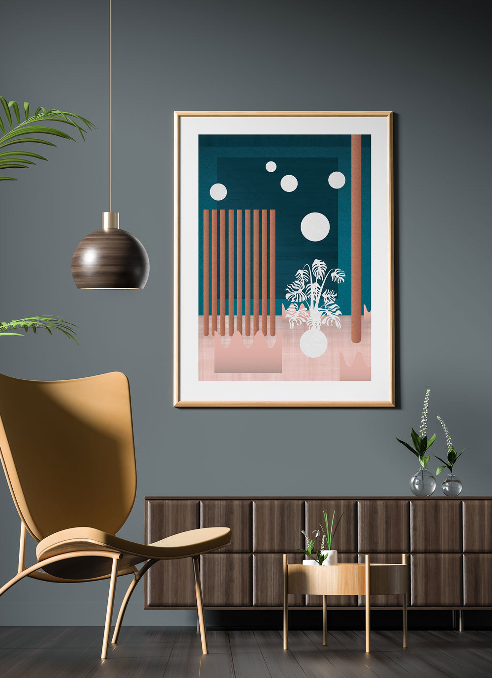 Art Installation Abstract Vector Print