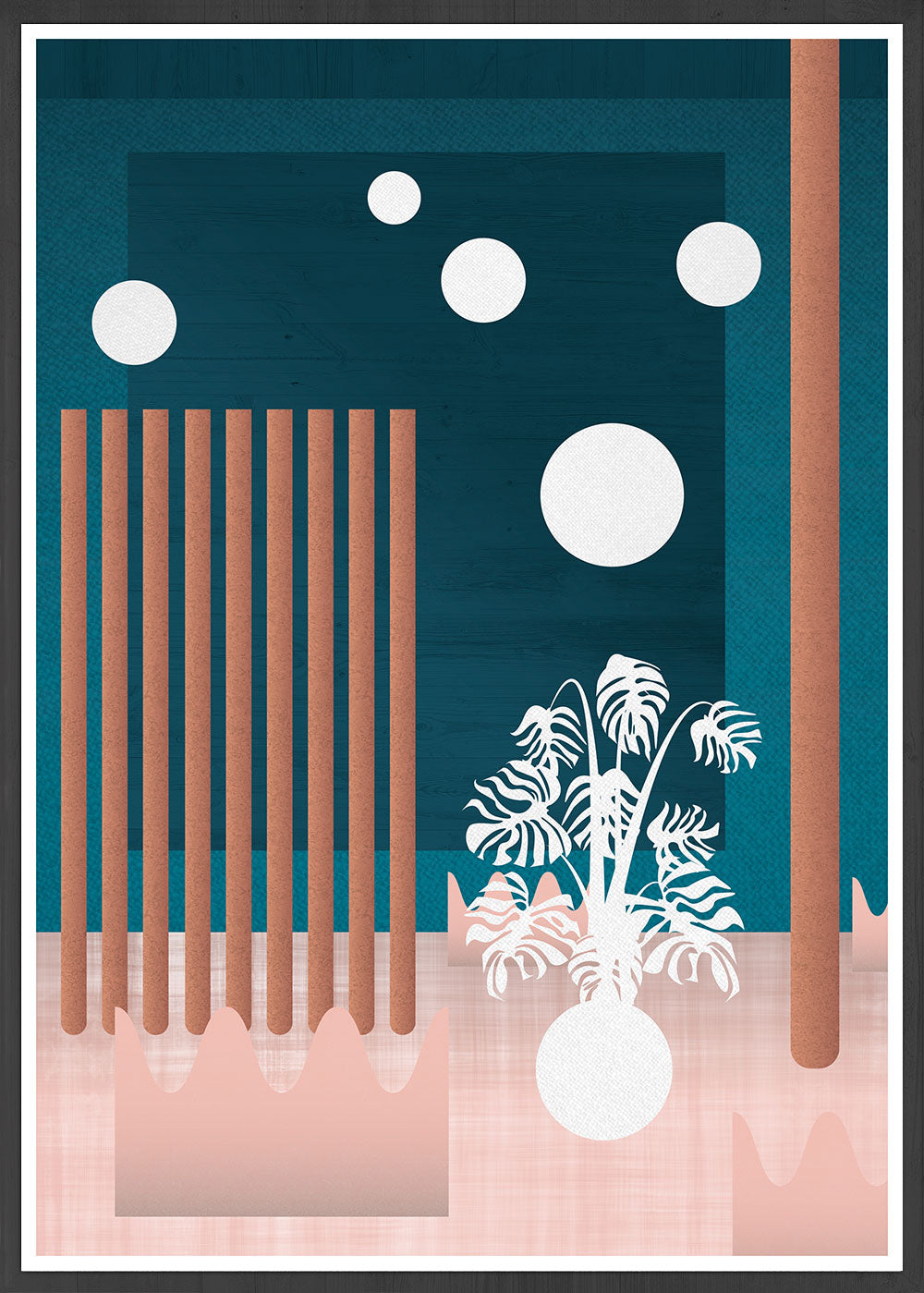 Art Installation Abstract Vector Print