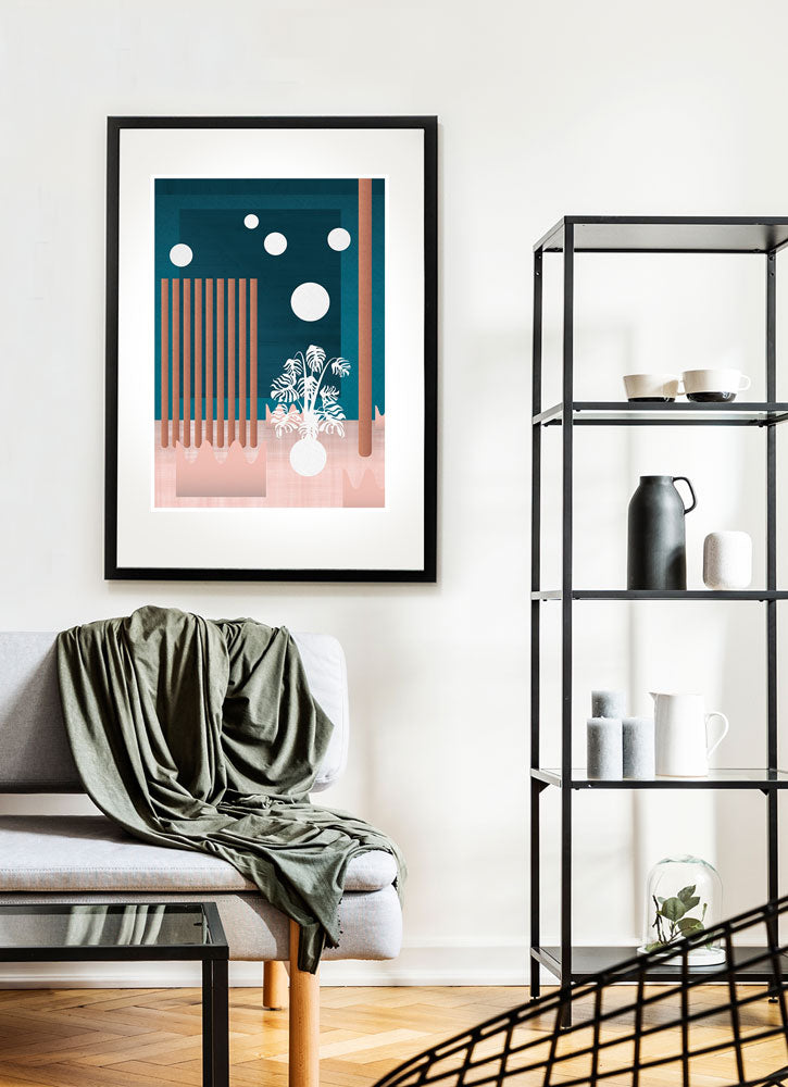 Art Installation Abstract Vector Print