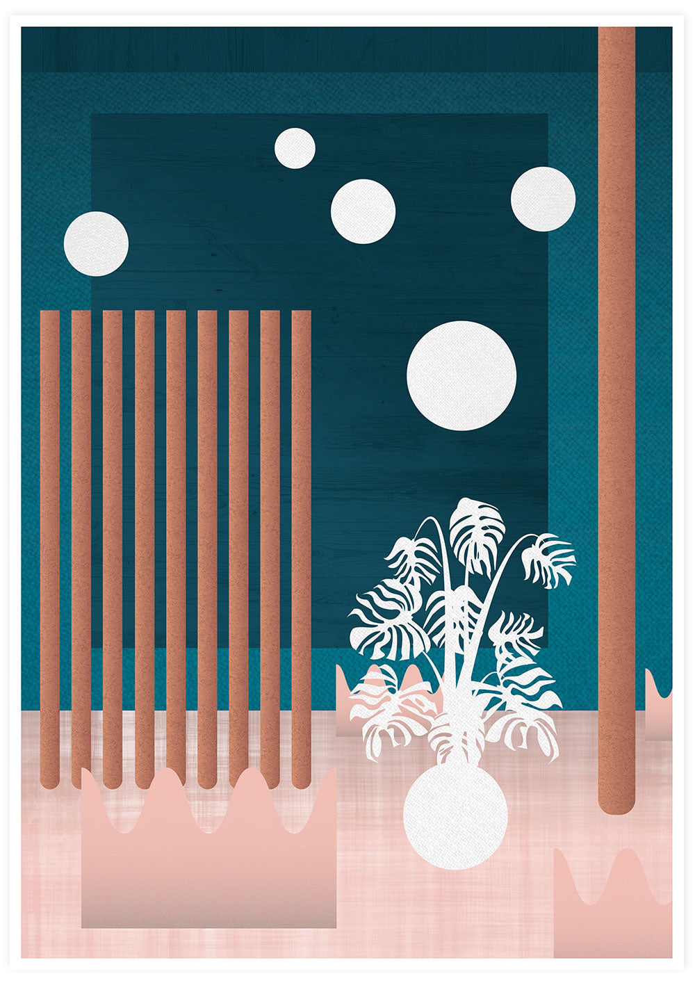 Art Installation Abstract Vector Print