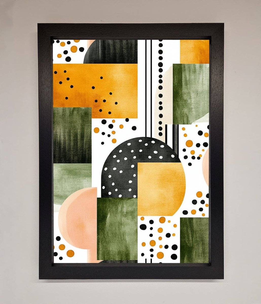 Abstract Shapes Colours Framed Wall Art