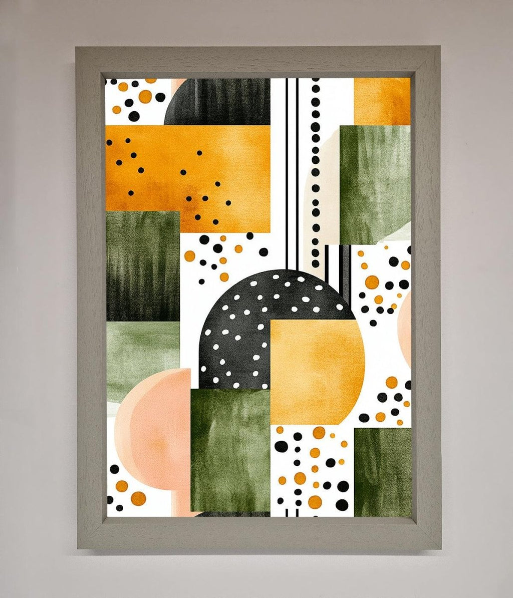 Abstract Shapes Colours Framed Wall Art