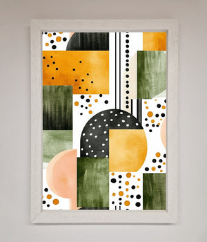 Abstract Shapes Colours Framed Wall Art